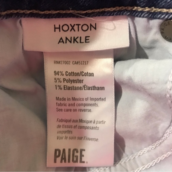 Paige Blue Julian Destructed Hoxton Ankle Jeans, 32 - Picture 7 of 9